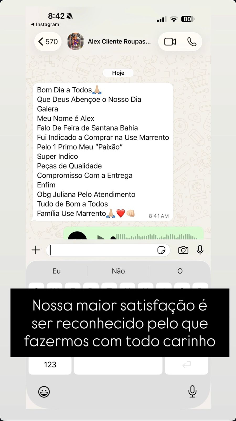 Feedback cliente 7
